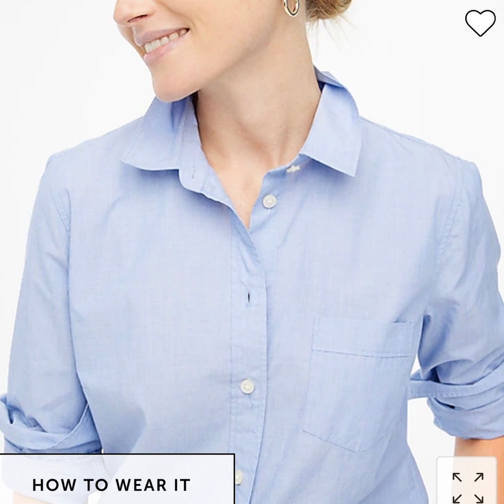 J Crew Blue Button down